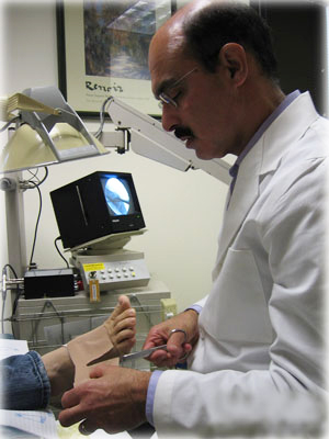 Austin Foot Doctor with Patient