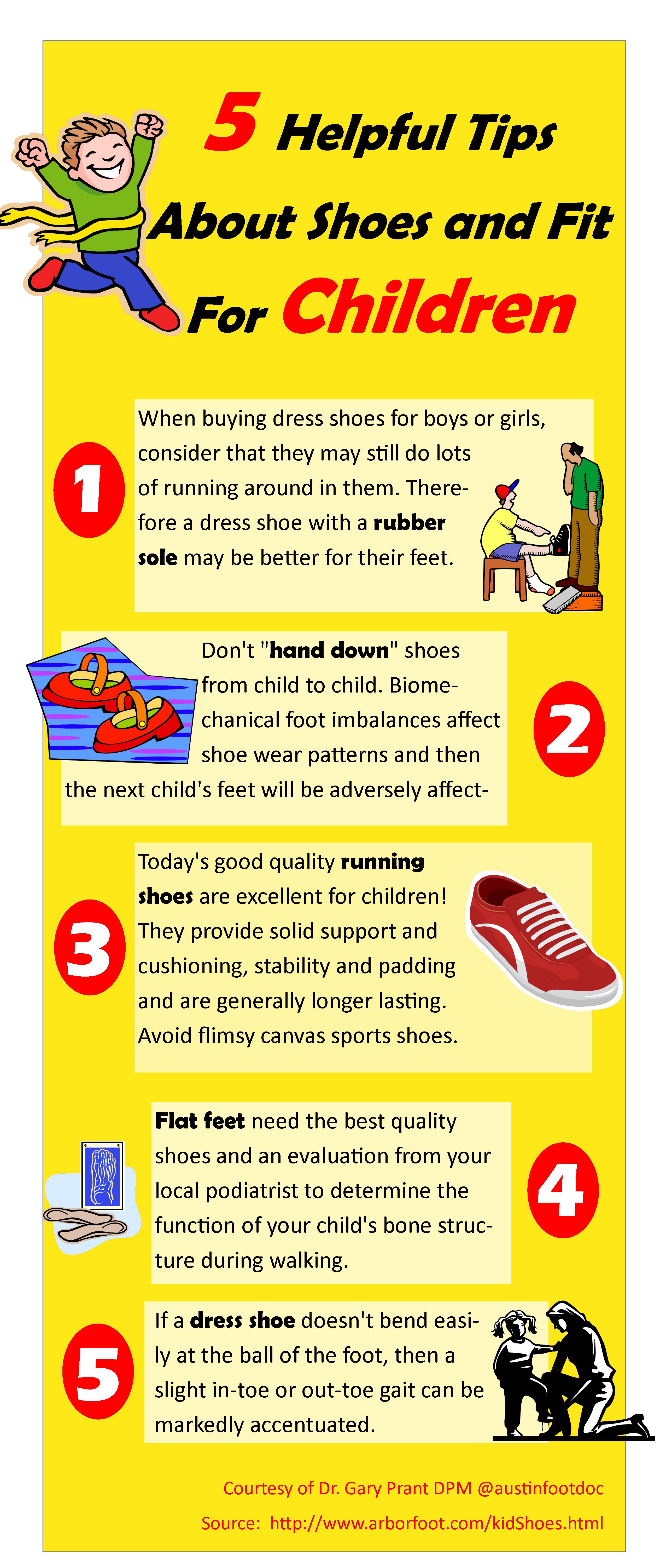 Shoe Fit Infographic - Children