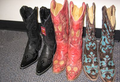 Designer cowboys can be fitted with an insert or orthotic